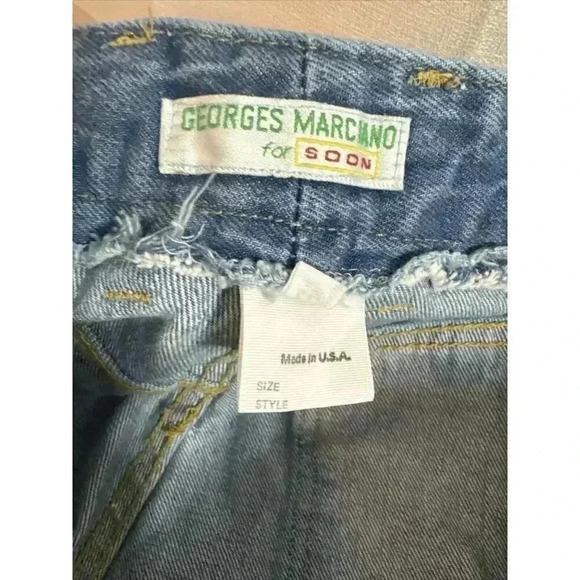 GEORGES MARCIANO SOON Denim U.S.A. LOS ANGELES size 32 zipper ankle VTG 80s - Picture 14 of 16